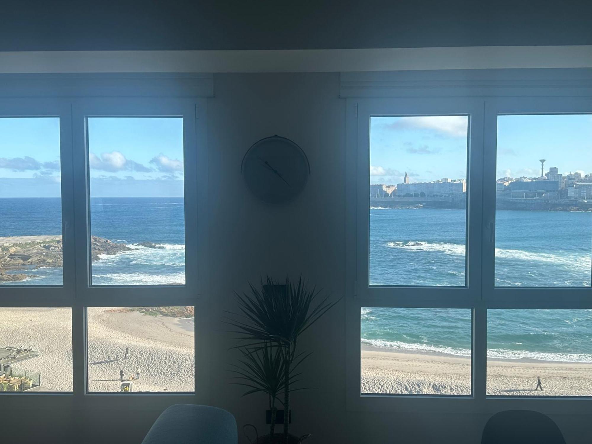 Апартаменты Piso Con Vistas A La Playa De Riazor Ла-Корунья Экстерьер фото