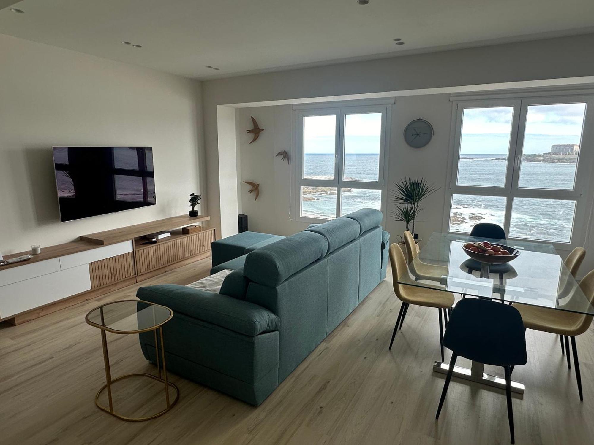 Апартаменты Piso Con Vistas A La Playa De Riazor Ла-Корунья Экстерьер фото