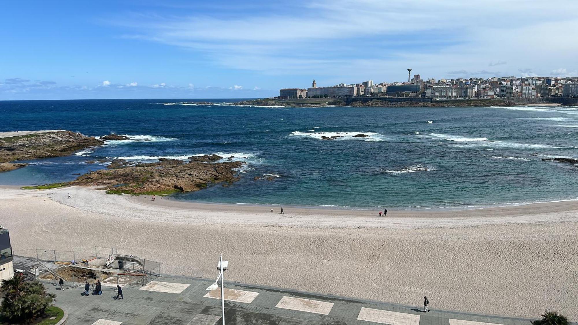 Апартаменты Piso Con Vistas A La Playa De Riazor Ла-Корунья Экстерьер фото