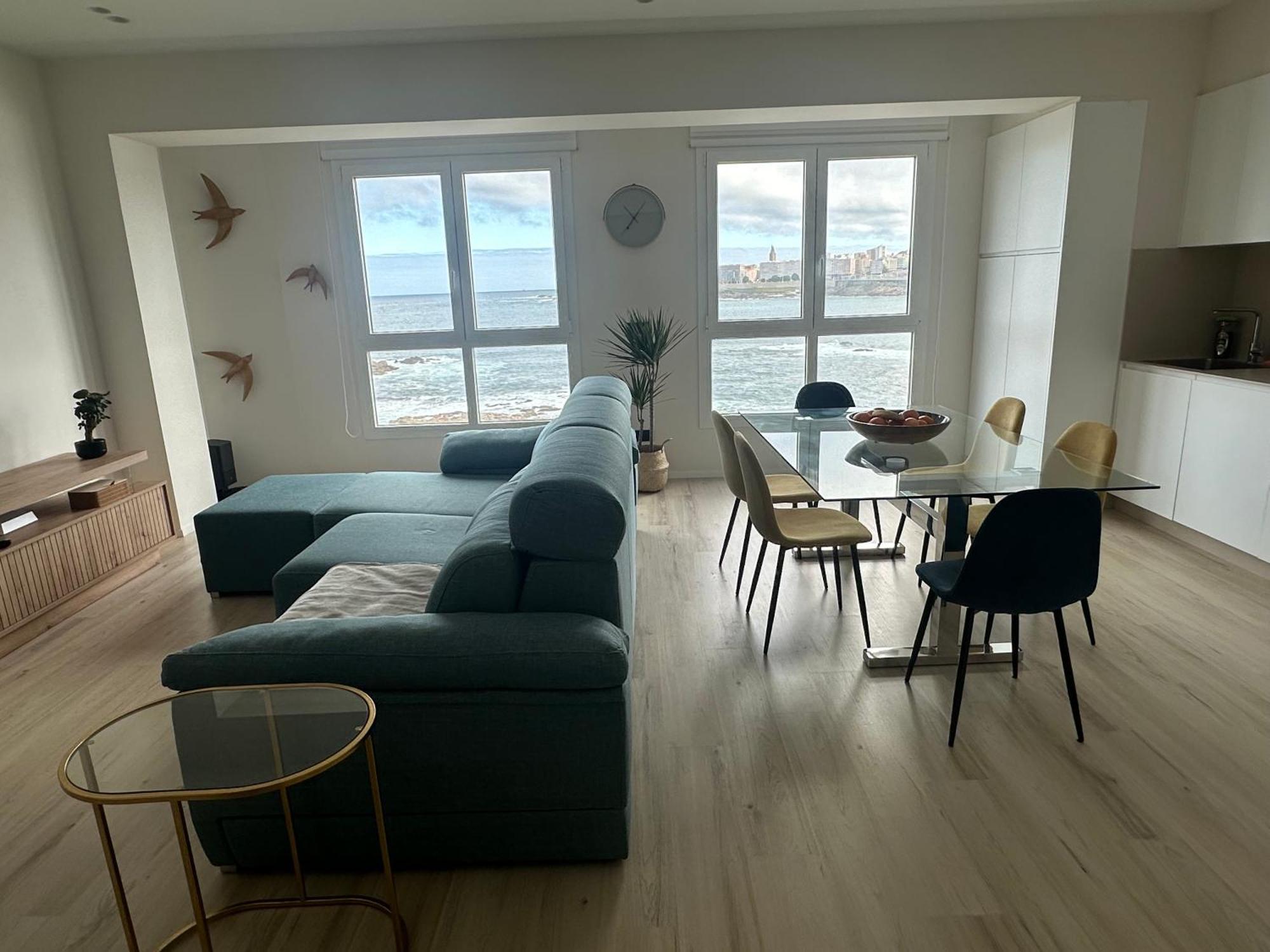 Апартаменты Piso Con Vistas A La Playa De Riazor Ла-Корунья Экстерьер фото